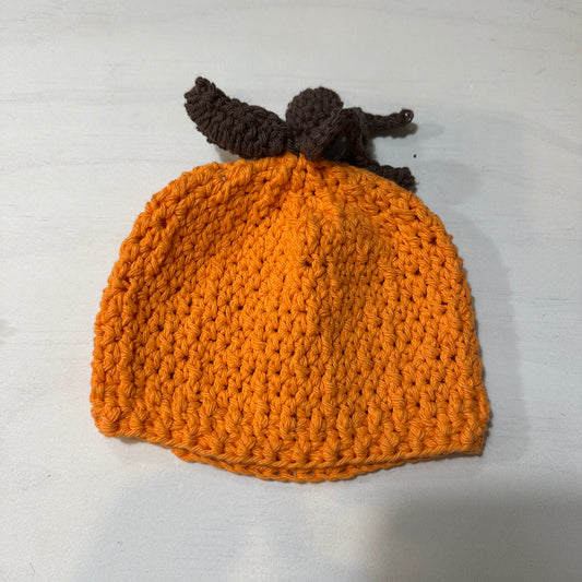 Hand-Crocheted Pumpkin Hat (3–6M)