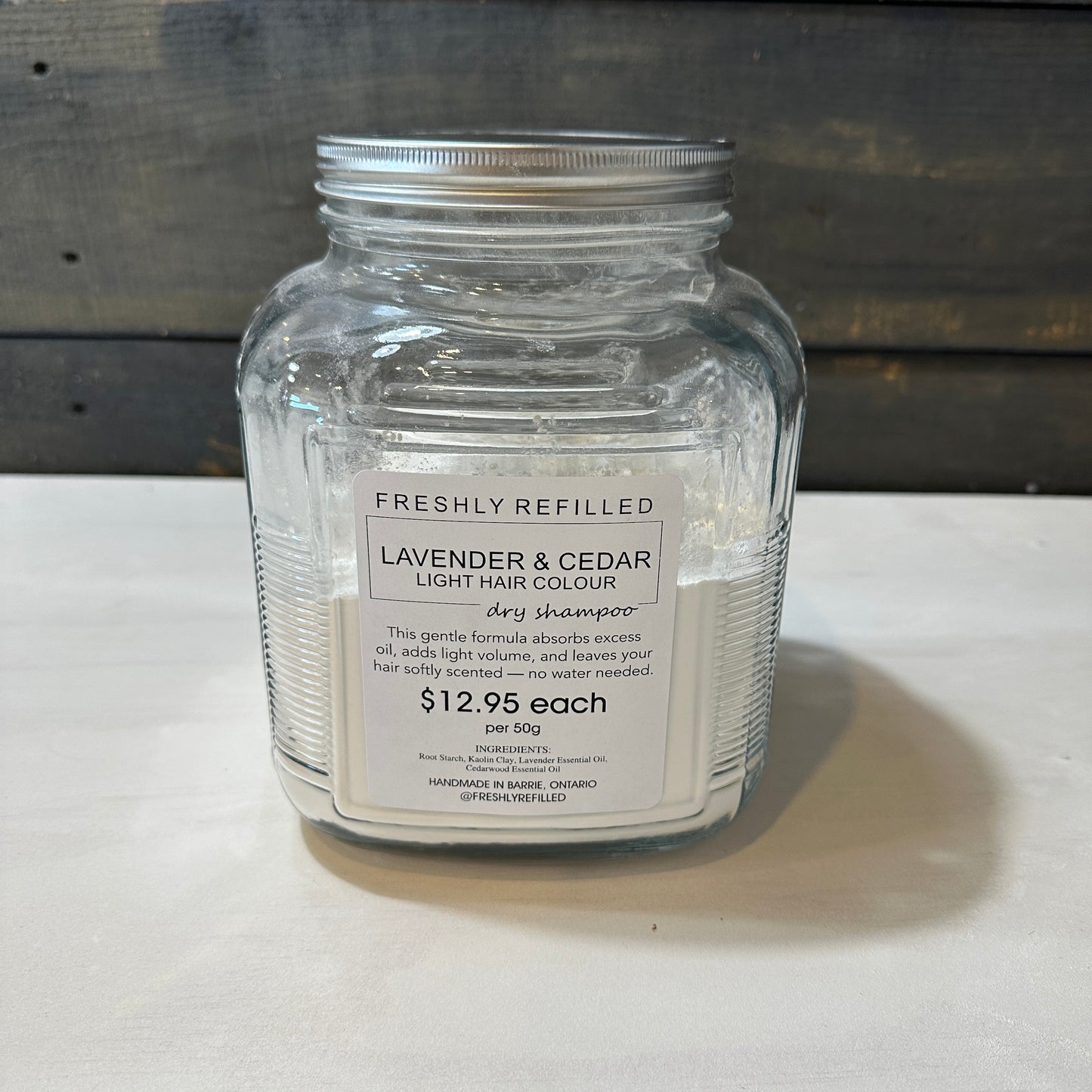 Dry Shampoo Refill – Lavender & Cedar (Light Hair)