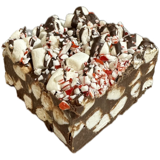 Candy Cane Nutty Marshmallow Bars