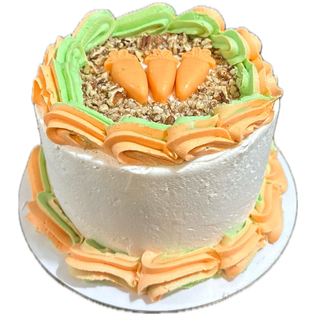 Carrot Party Cake with White Chocolate Carrot Toppers