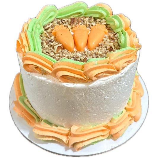 Carrot Party Cake with White Chocolate Carrot Toppers