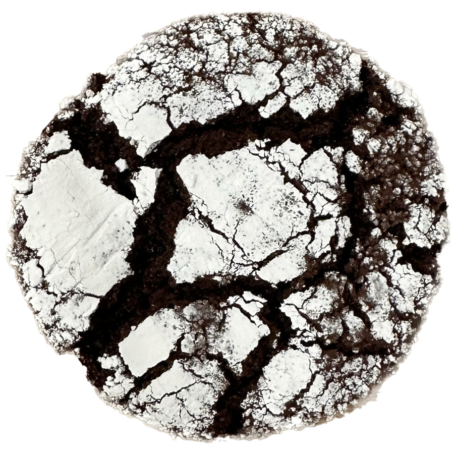 Chocolate Peppermint Crinkle Cookies