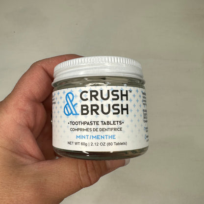 Nelson Naturals - Crush & Brush – Mint Toothpaste Tablets (60g)