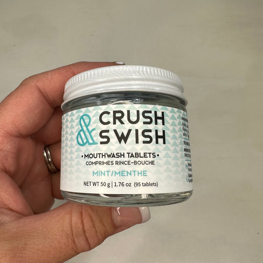 Nelson Naturals - Crush & Swish – Mint Mouthwash Tablets (50g)