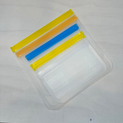 Reusable Silicone Zip Bags – Set of 5