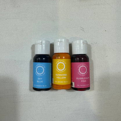 VEGAN GLUTEN-FREE FOOD COLOURS – OIL-BASED (18ml)
