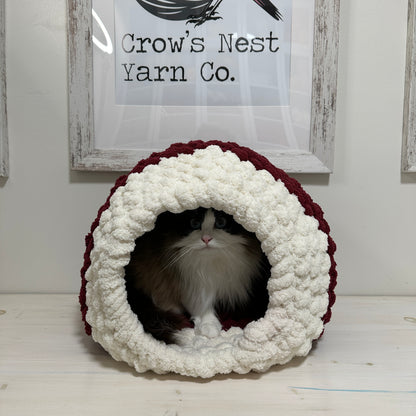 Hand-Crocheted Cat Cave