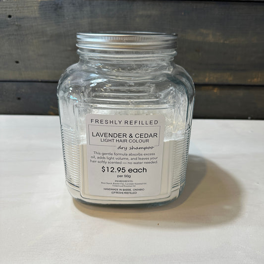 Dry Shampoo Refill – Lavender & Cedar (Light Hair)