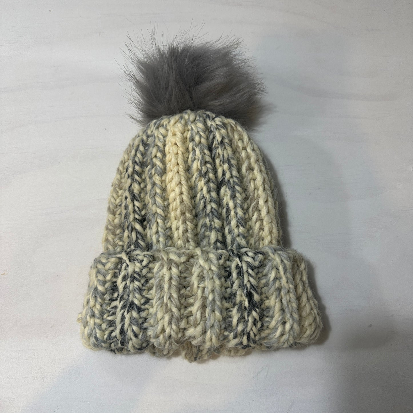 Moonlight Ribbed Pom Beanie — Adult Size