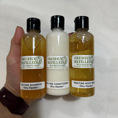 ROUTINE NATURAL BEAUTY – 3-PIECE TRAVEL REFILL SET (100ml)