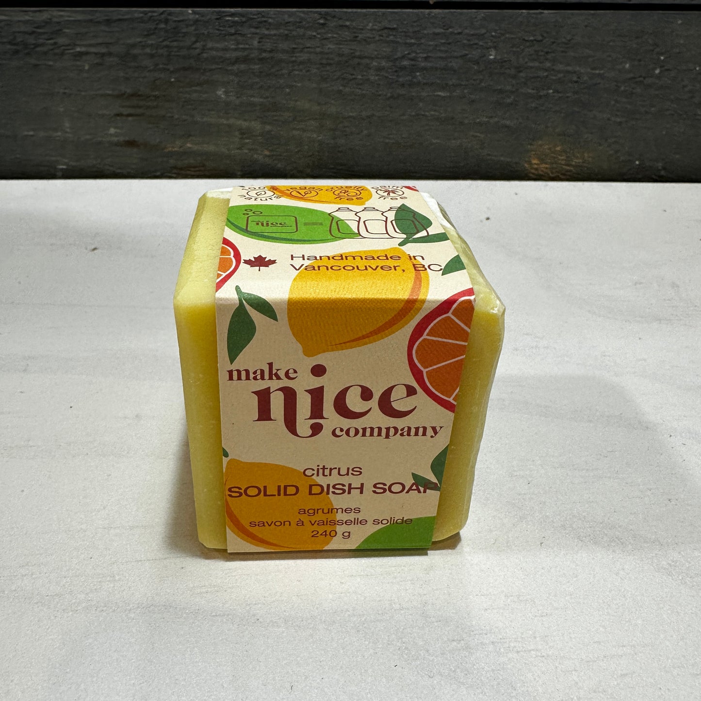 MAKE NICE COMPANY – CITRUS SOLID DISH SOAP