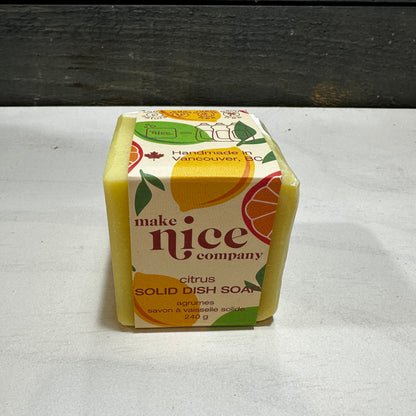MAKE NICE COMPANY – CITRUS SOLID DISH SOAP