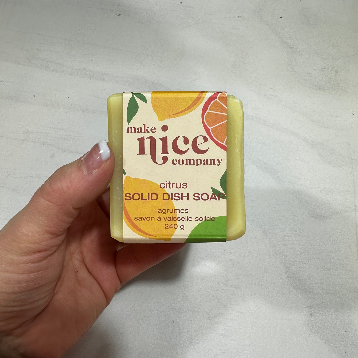 MAKE NICE COMPANY – CITRUS SOLID DISH SOAP