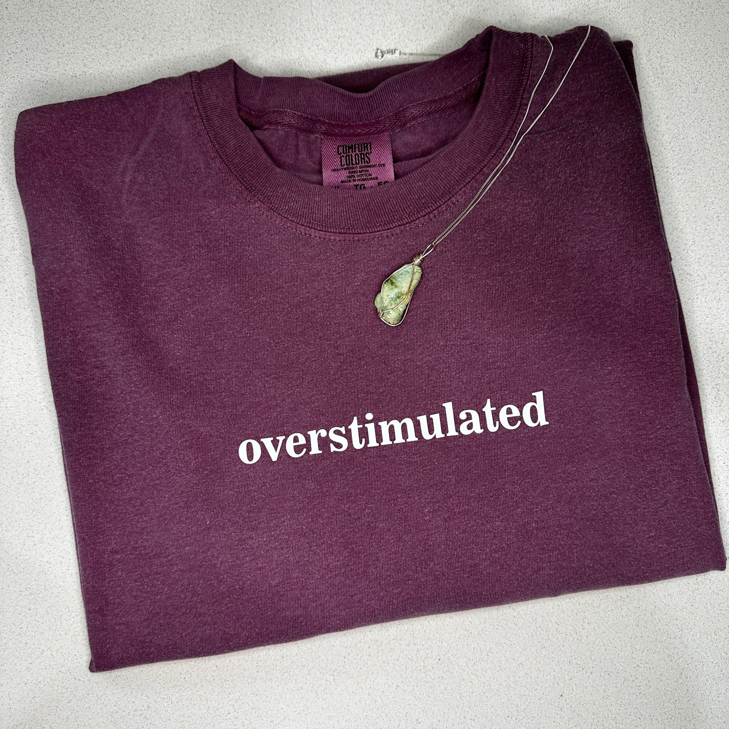 Comfort Colors -- OVERSTIMULATED tee
