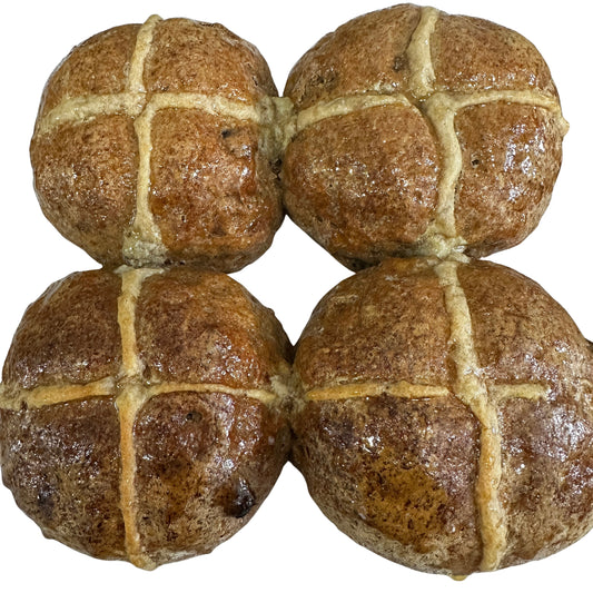 Hot Cross Buns (4-Pack)