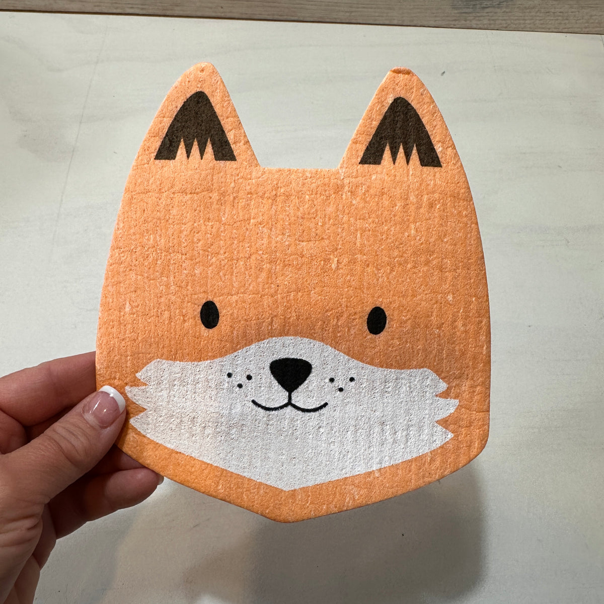 FOX-SHAPED SWEDISH DISH CLOTH 🦊♻️