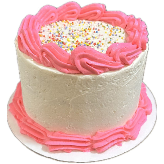Vanilla Party Cake with Sprinkles